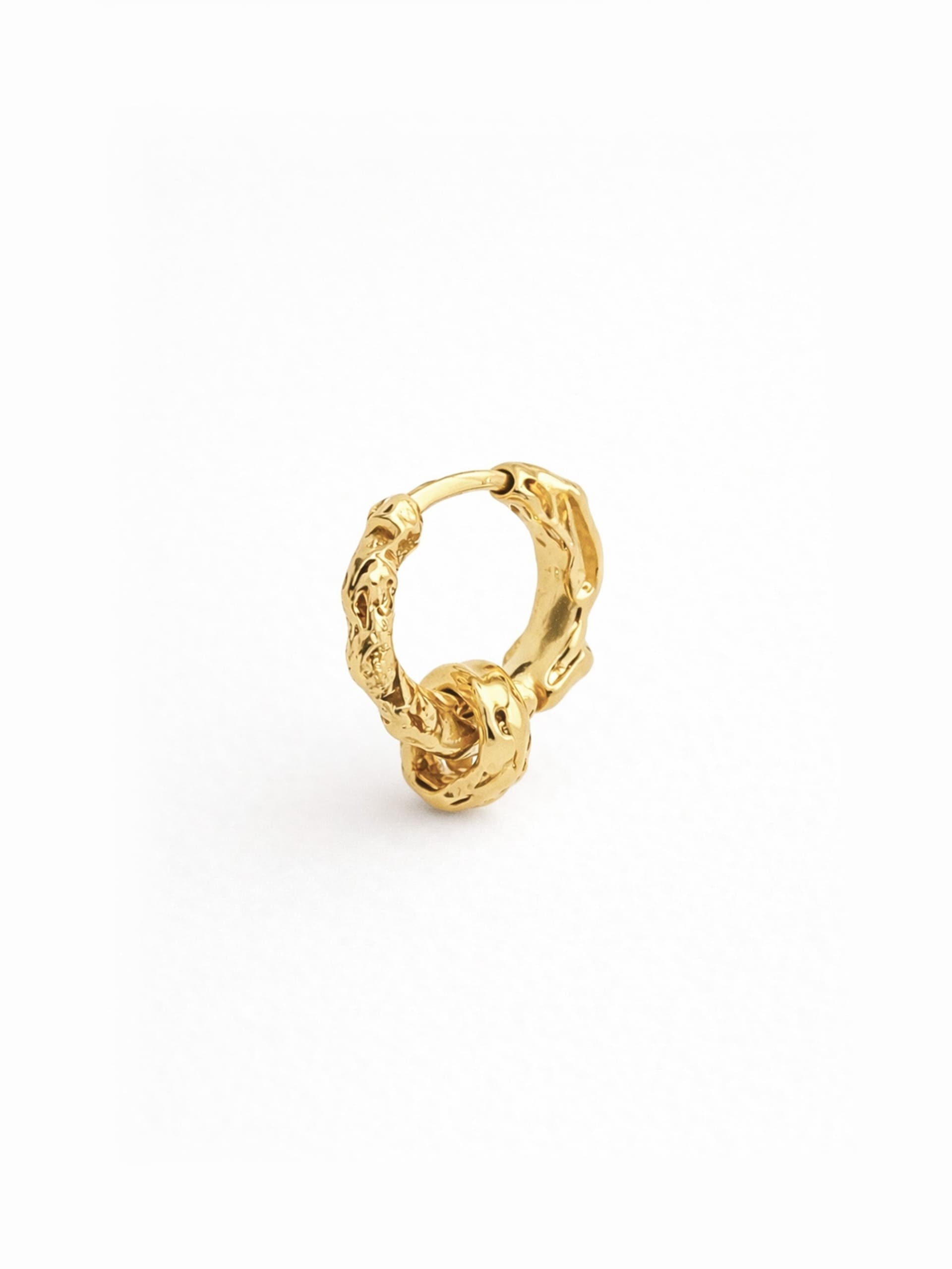 Soft Earring + Gold Charm