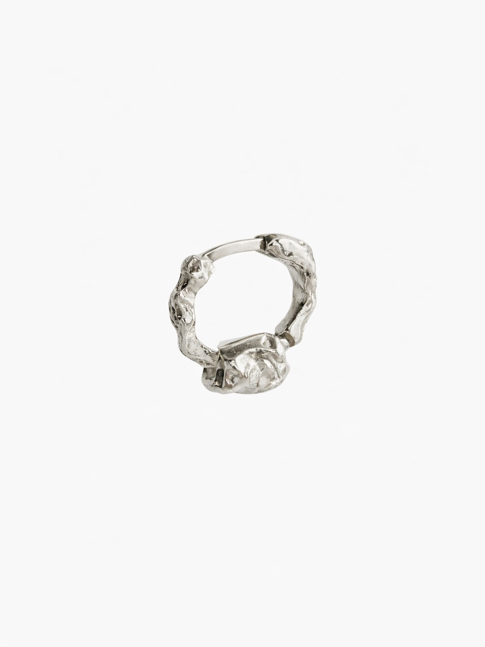 Soft Earring + Silver Charm